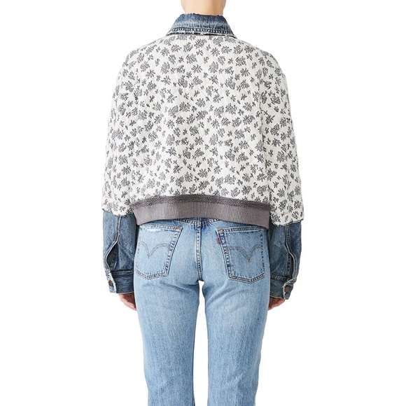 Free people Ditsy Denim Jacket XS - Picture 7 of 8